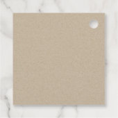 Minimale bruine bruine kever bedankjes labels (Achterkant)