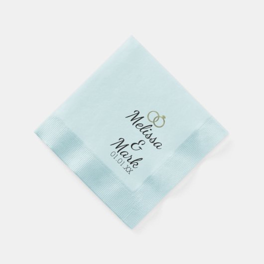 Minimale bruine brute bruine bruidsmonogram voor b servet (Hoek)