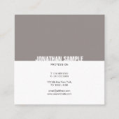 Minimale bruine, eenvoudige legante vlek Trendy Vierkante Visitekaartje (Voorkant)
