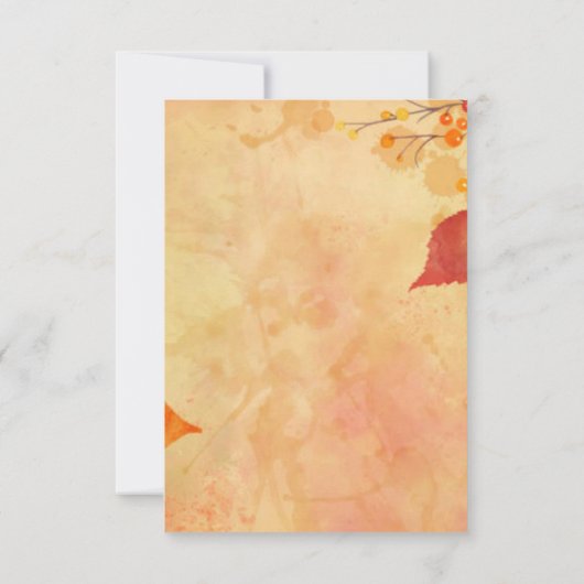 minimale bruine Elegance bruiloft RSVP Kaartje (Achterkant)