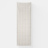 Minimale bruine en witte micro-patroon esthetische spandoek (Verticaal)