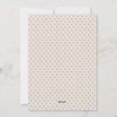 Minimale bruine en witte Nordic Holiday-fotokaart Feestdagenkaart (Achterkant)