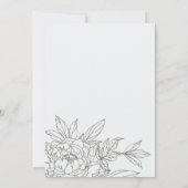 Minimale bruine schets elke zondag kaart (Achterkant)