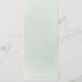 Minimale bruinrustige bruiloft menu (Achterkant)