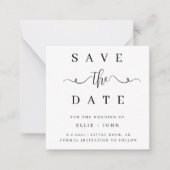 Minimale BUDGET bruiloft bespaart de uitnodiging (Voorkant)