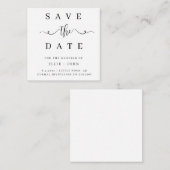 Minimale BUDGET bruiloft bespaart de uitnodiging (Voorkant / Achterkant)