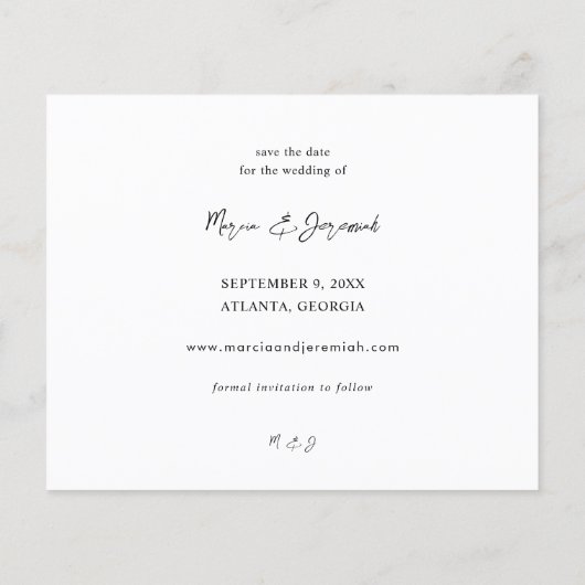 Minimale budgetfoto H Opslaan Datum (Achterkant)