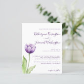 Minimale budgettering lavender Paarse Tulp Weddens (Staand voorkant)