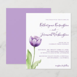 Minimale budgettering lavender Paarse Tulp Weddens