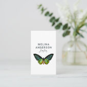 Minimale Butterfly Elegant Beauty Salon Visitekaartje (Staand voorkant)