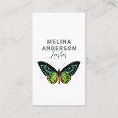 Minimale Butterfly Elegant Beauty Salon Visitekaartje (Voorkant)