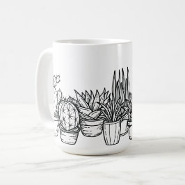 Minimale Cactus in Pot — Koffiemok