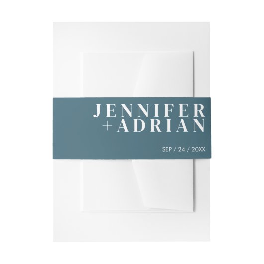 Minimale Cadet Uitnodiging Buikband Uitnodigingen Wikkel (Voorkant Voorbeeld)