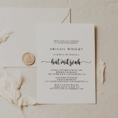 Minimale Calligrafie-bat Mitzvah-uitnodiging Kaart
