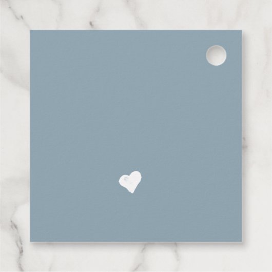 Minimale Calligrafie Bridal Party Bedankjes Labels (Achterkant)