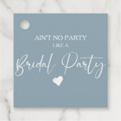 Minimale Calligrafie Bridal Party Bedankjes Labels (Voorkant)