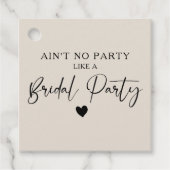 Minimale Calligrafie Bridal Party Bedankjes Labels (Voorkant)