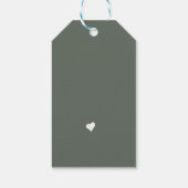 Minimale Calligrafie Bridal Party Cadeaulabel (Achterkant)