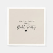 Minimale Calligrafie Bridal Party Servet (Voorkant)
