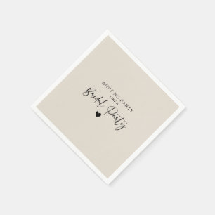 Minimale Calligrafie Bridal Party Servet