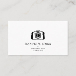 Minimale Camerafotografie Visitekaartje