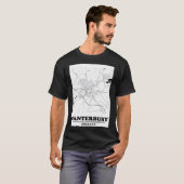 Minimale Canterbury Kaart T-shirt (Voorkant volledig)