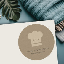 Minimale catering van Rustic Black Kraft Chef Pet