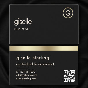 Minimale Certified Public Accountant CPA QR-code Visitekaartje