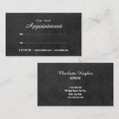 Minimale chalkboard-aanwijzingskaart visitekaartje (Voorkant / Achterkant)