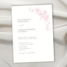 Minimale Cherry Blossom Pink Chic Botanical Weddin