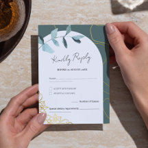 Minimale Chic Eucalyptus Groenelementen & Gouden A