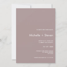 Minimale Chic Plum | Typografie Wedding