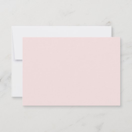 Minimale Chic Prune en Blush Trouw-RSVP RSVP Kaartje (Achterkant)