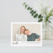 Minimale Chic Script Foto Matron van Eer Voorstel (Staand voorkant)