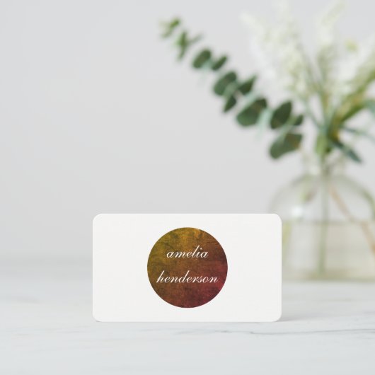 minimale chic texture visitekaartje (Staand voorkant)