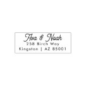Minimale Chic Zelfinkende Retouradres Stempel (Design)