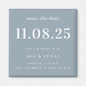 Minimale chique bruiloft datum niet-foto opslaan v magneet (Voorkant)