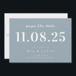 Minimale chique bruiloft datum niet-foto opslaan v save the date<br><div class="desc">Personaliseer deze minimale chique ontwerp bruiloft bewaar de datum met al uw details.</div>