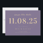 Minimale chique bruiloft datum niet-foto opslaan v save the date<br><div class="desc">Personaliseer deze minimale chique ontwerp bruiloft bewaar de datum met al uw details.</div>