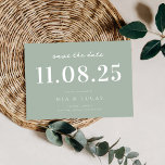 Minimale chique bruiloft datum niet-foto opslaan v save the date<br><div class="desc">Personaliseer deze minimale chique ontwerp bruiloft bewaar de datum met al uw details.</div>