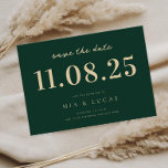 Minimale chique bruiloft datum niet-foto opslaan v save the date<br><div class="desc">Personaliseer deze minimale chique ontwerp bruiloft bewaar de datum met al uw details.</div>