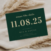 Minimale chique bruiloft datum niet-foto opslaan v save the date