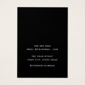 Minimale Chique Elegante sieraden oorbel display k Visitekaartje (Achterkant)