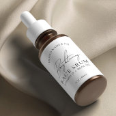 Minimale chique Logo serum 2OZ druppelpompfles Etiket