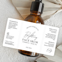 Minimale chique Logo serum 2OZ druppelpompfles