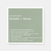 Minimale chique salie | LEUKE FEITEN BRUILOFT Servet (Voorkant)