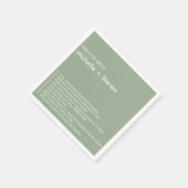 Minimale chique salie | LEUKE FEITEN BRUILOFT Servet (Hoek)