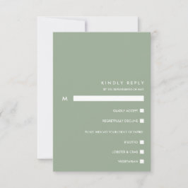 Minimale chique salie | Typografie RSVP Maaltijdke