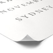 Minimale chique Sinaasappel Boho Botanische bruilo Poster (Hoek)