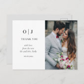 Minimale chique | Zachte foto dank u Briefkaart (Voorkant / Achterkant)